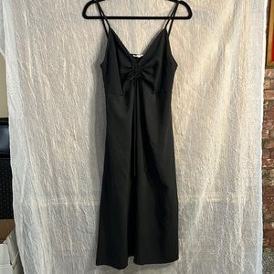 See You Monday black Large midi dress.